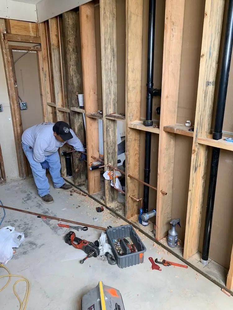Commercial rough-in plumbing for Water Heater Replacement in Horace Mann